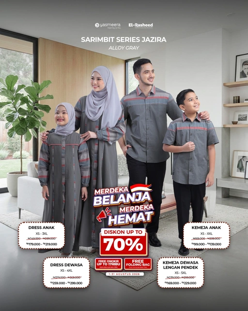 SARIMBIT 2026 JAZIRA SERIES WARNA ALLOY GRAY