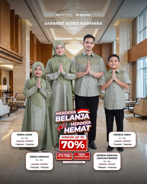 SARIMBIT 2026 KASHMIRA SERIES WARNA ALOE