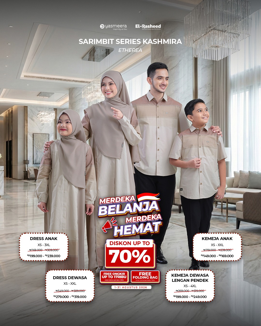 SARIMBIT 2026 KASHMIRA SERIES WARNA ETHEREA