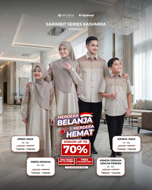 SARIMBIT 2026 KASHMIRA SERIES WARNA ETHEREA