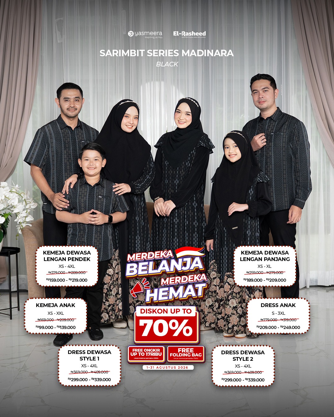 SARIMBIT 2026 MADINARA SERIES WARNA BLACK
