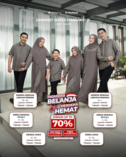 SARIMBIT 2026 MARRAKECH SERIES WARNA DEEP TAUPE