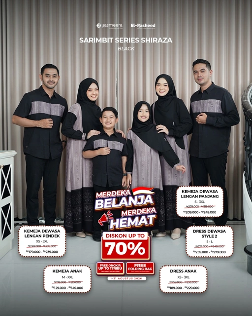 SARIMBIT 2026 SHIRAZA SERIES WARNA BLACK