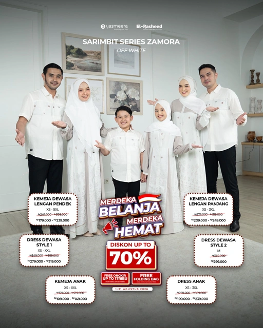 SARIMBIT 2026 ZAMORA SERIES WARNA OFF WHITE