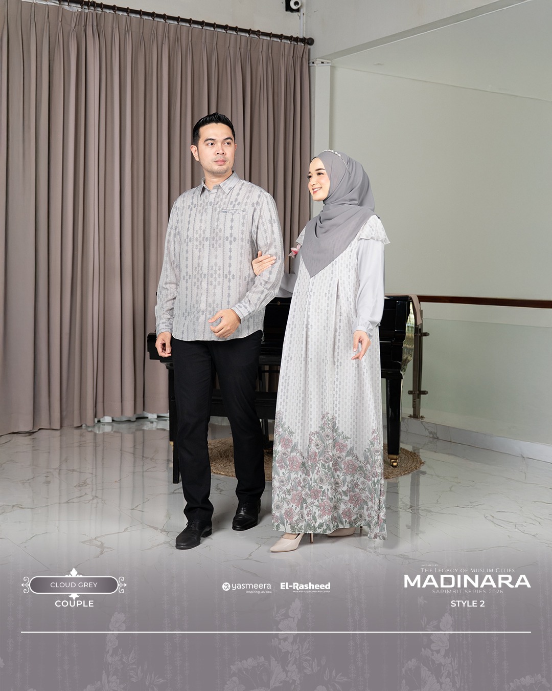 SARIMBIT 2026 MADINARA SERIES WARNA CLOUD GREY