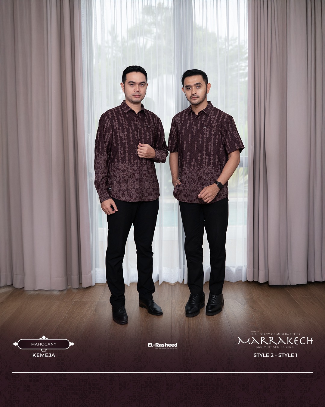 SARIMBIT 2026 MARRAKECH SERIES WARNA MAHOGANY