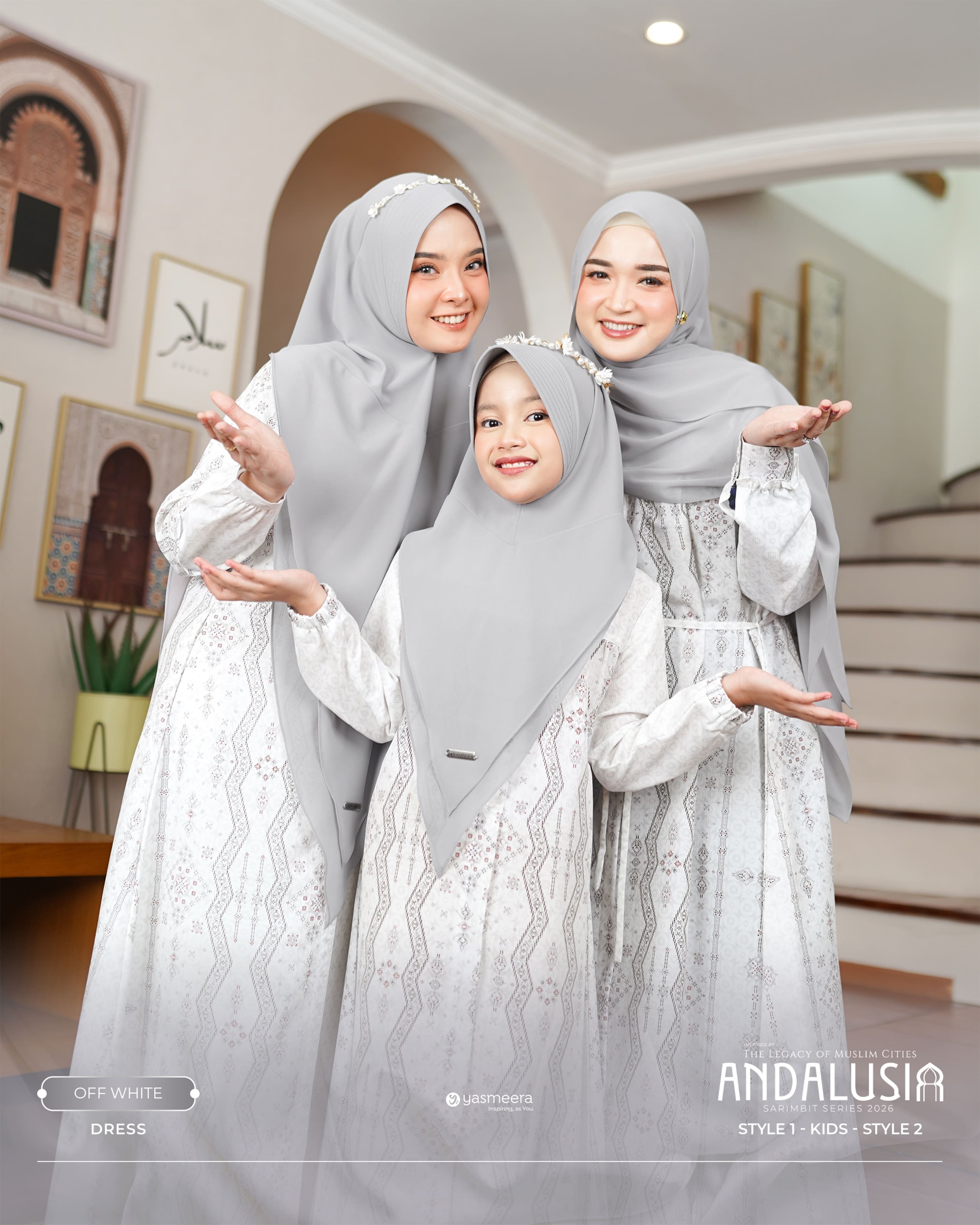 SARIMBIT 2026 ANDALUSIA SERIES WARNA OFF WHITE