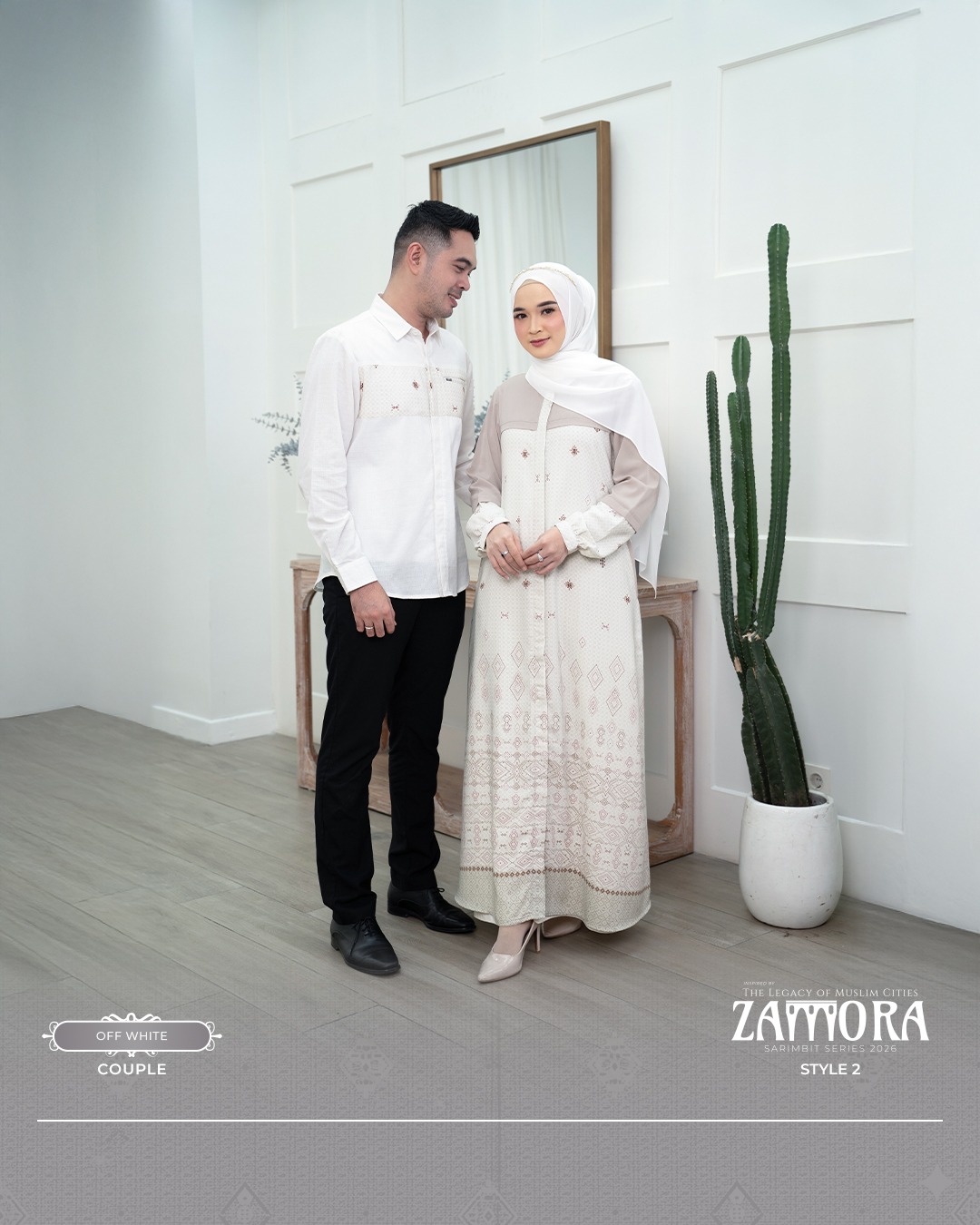 SARIMBIT 2026 ZAMORA SERIES WARNA OFF WHITE