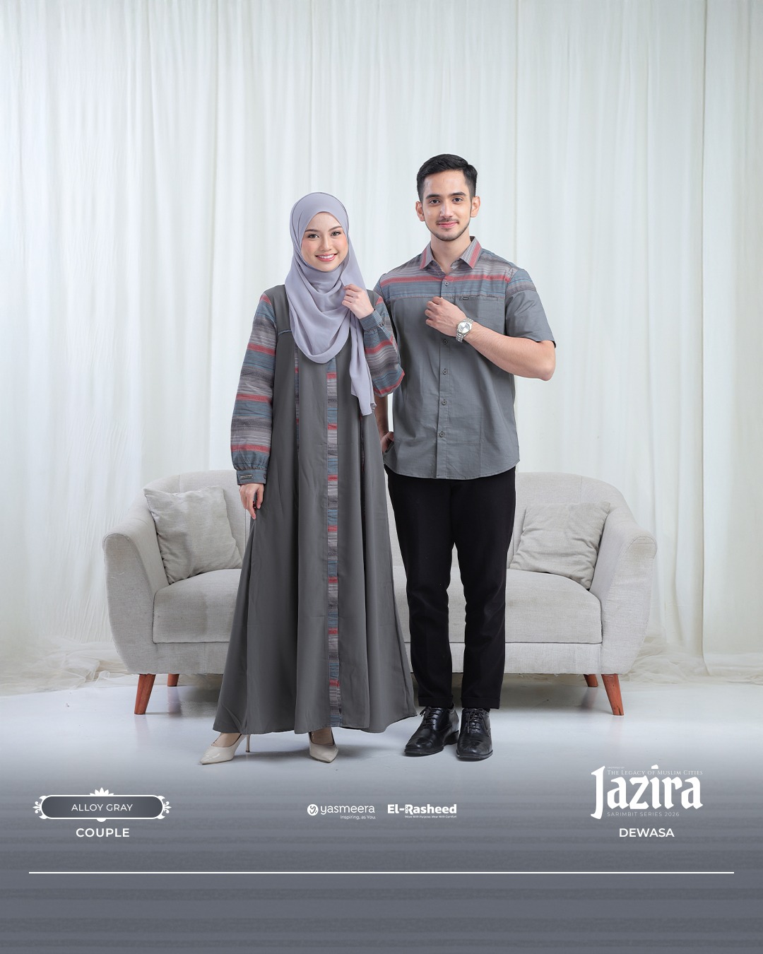 SARIMBIT 2026 JAZIRA SERIES WARNA ALLOY GRAY