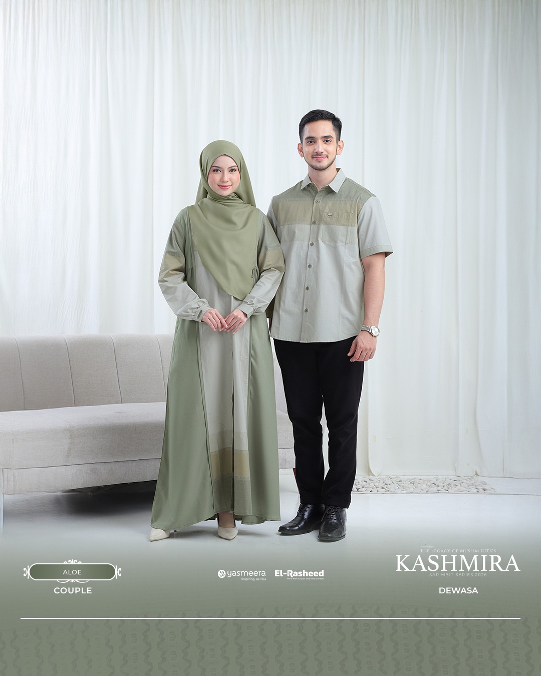 SARIMBIT 2026 KASHMIRA SERIES WARNA ALOE