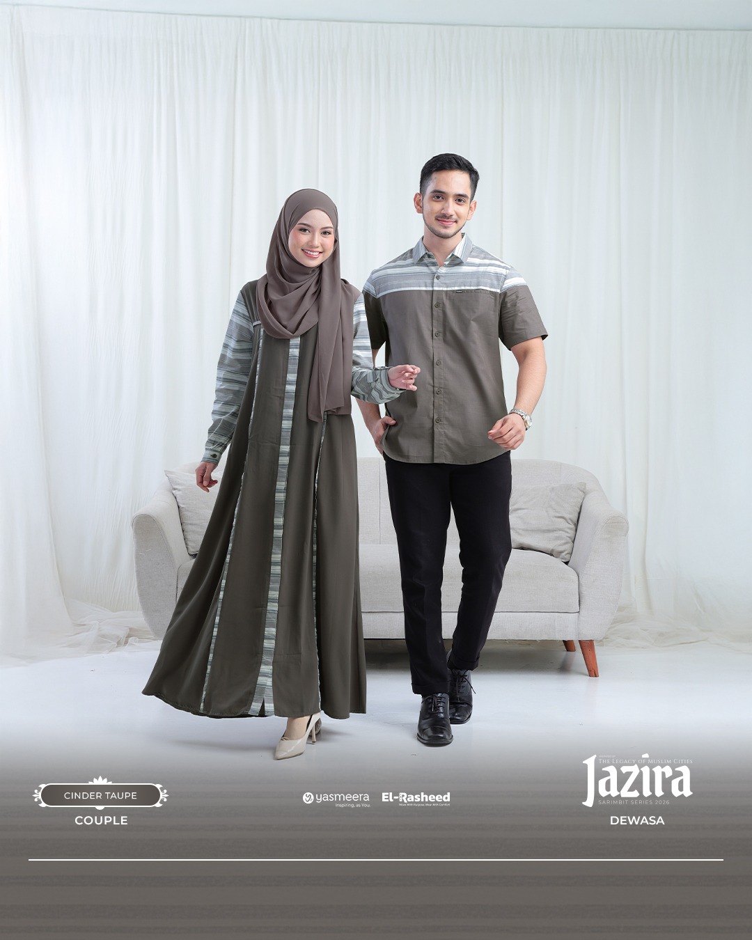 SARIMBIT 2026 JAZIRA SERIES WARNA CINDER TAUPE
