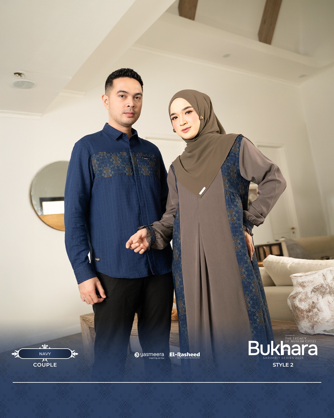 SARIMBIT 2026 BUKHARA SERIES WARNA NAVY