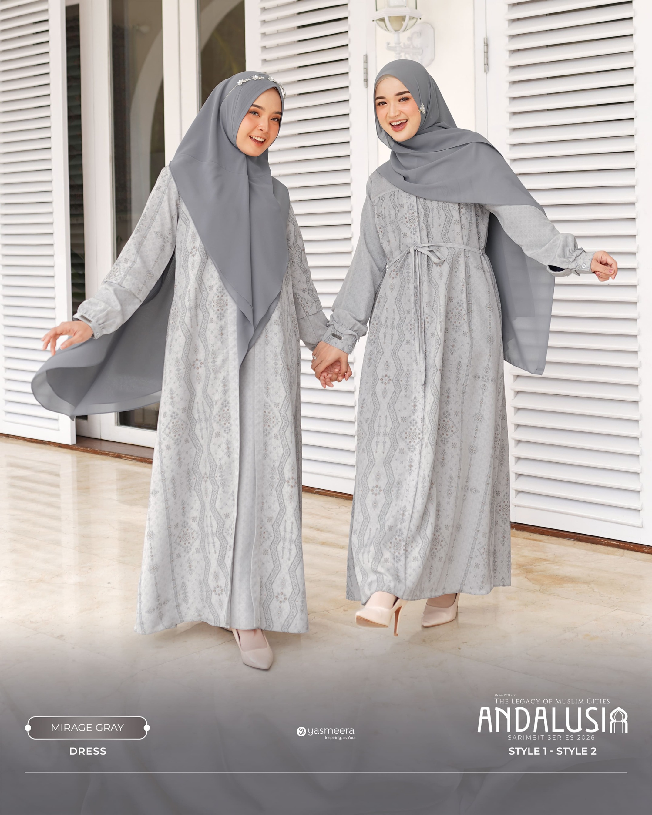 SARIMBIT 2026 ANDALUSIA SERIES WARNA MIRAGE GRAY