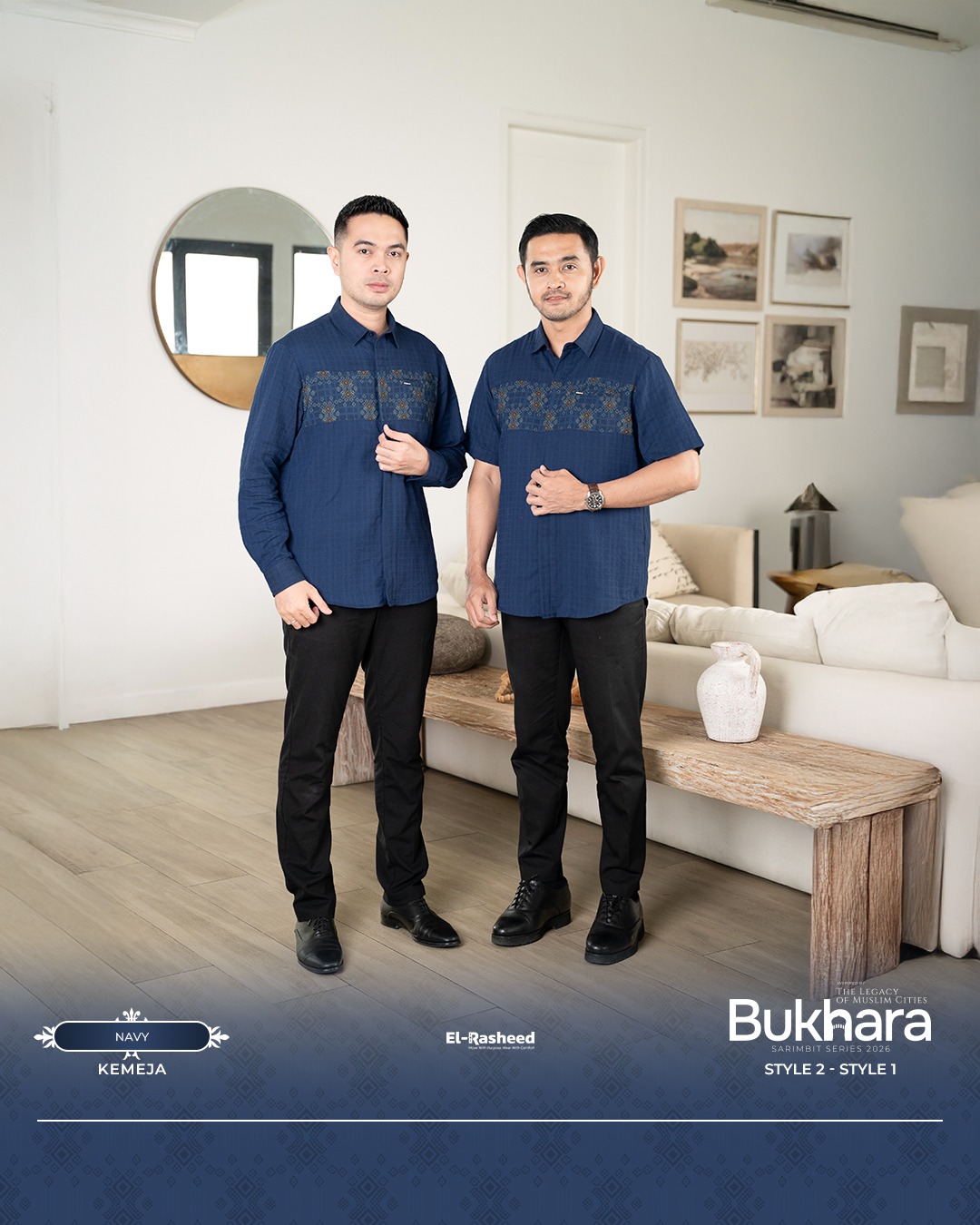 SARIMBIT 2026 BUKHARA SERIES WARNA NAVY