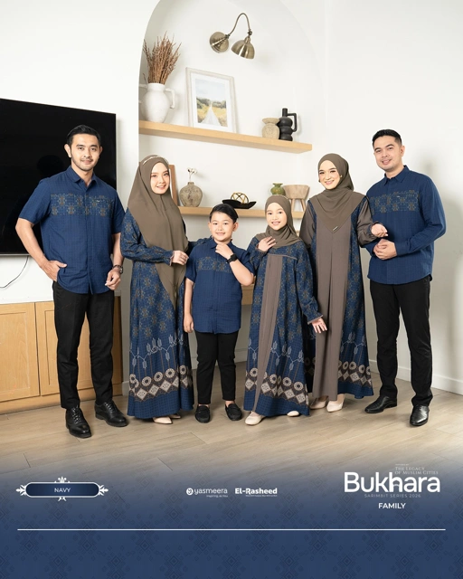 Image of SARIMBIT 2026 BUKHARA SERIES WARNA NAVY