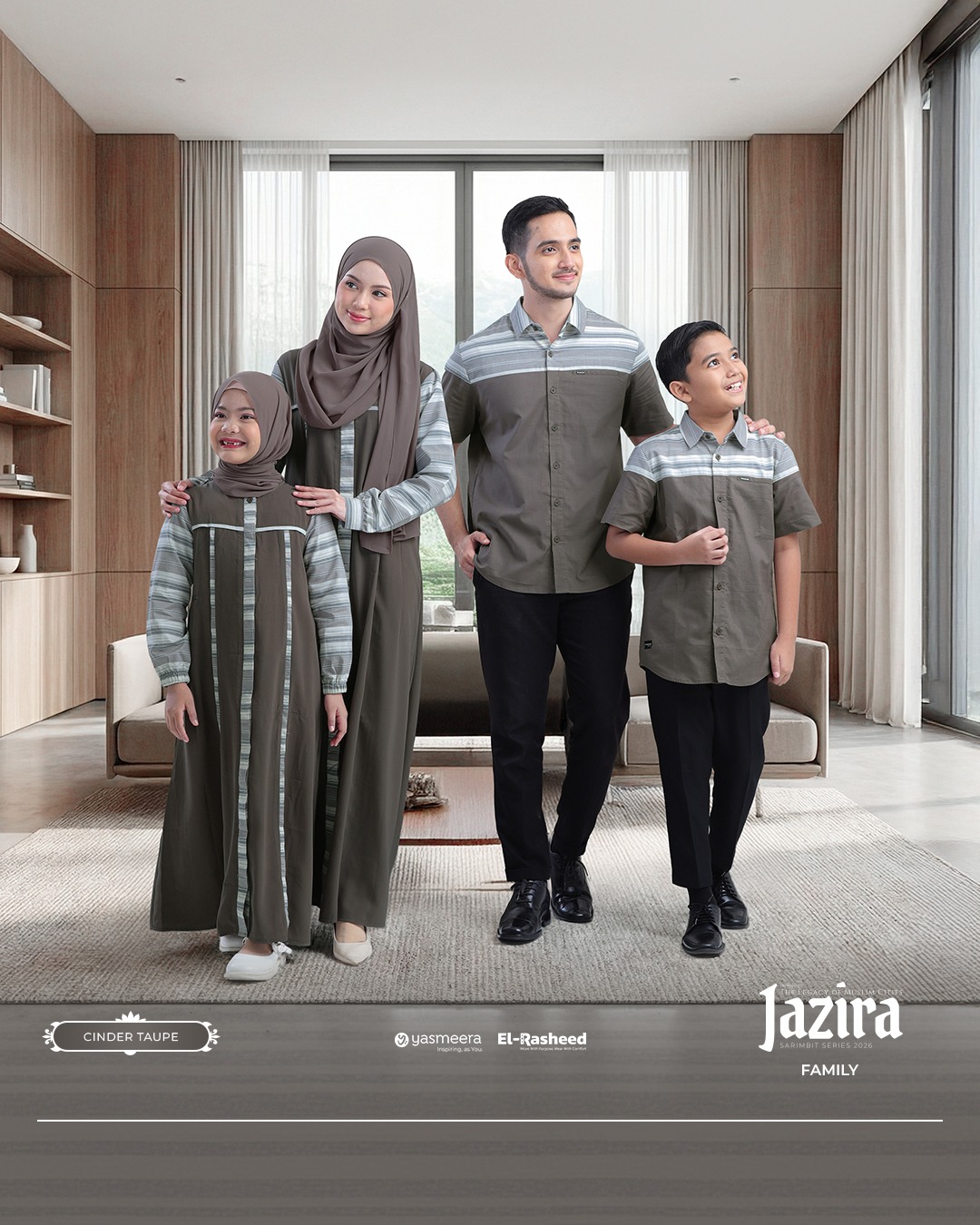 SARIMBIT 2026 JAZIRA SERIES WARNA CINDER TAUPE
