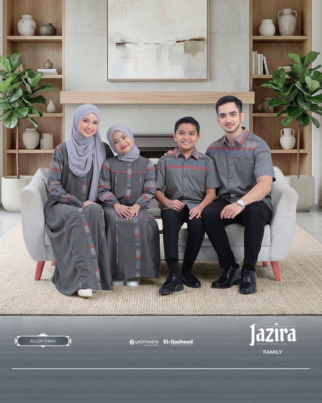 SARIMBIT 2026 JAZIRA SERIES WARNA ALLOY GRAY