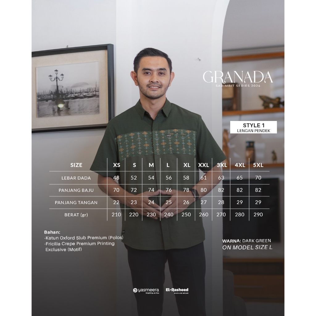 GRANADA KEMEJA SHORT SLEEVE (LENGAN PENDEK)