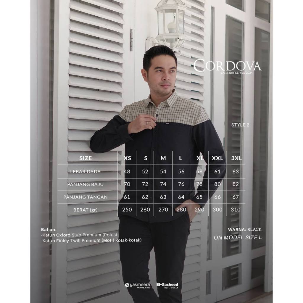 CORDOVA KEMEJA LONG SLEEVE (LENGAN PANJANG) GRADE B