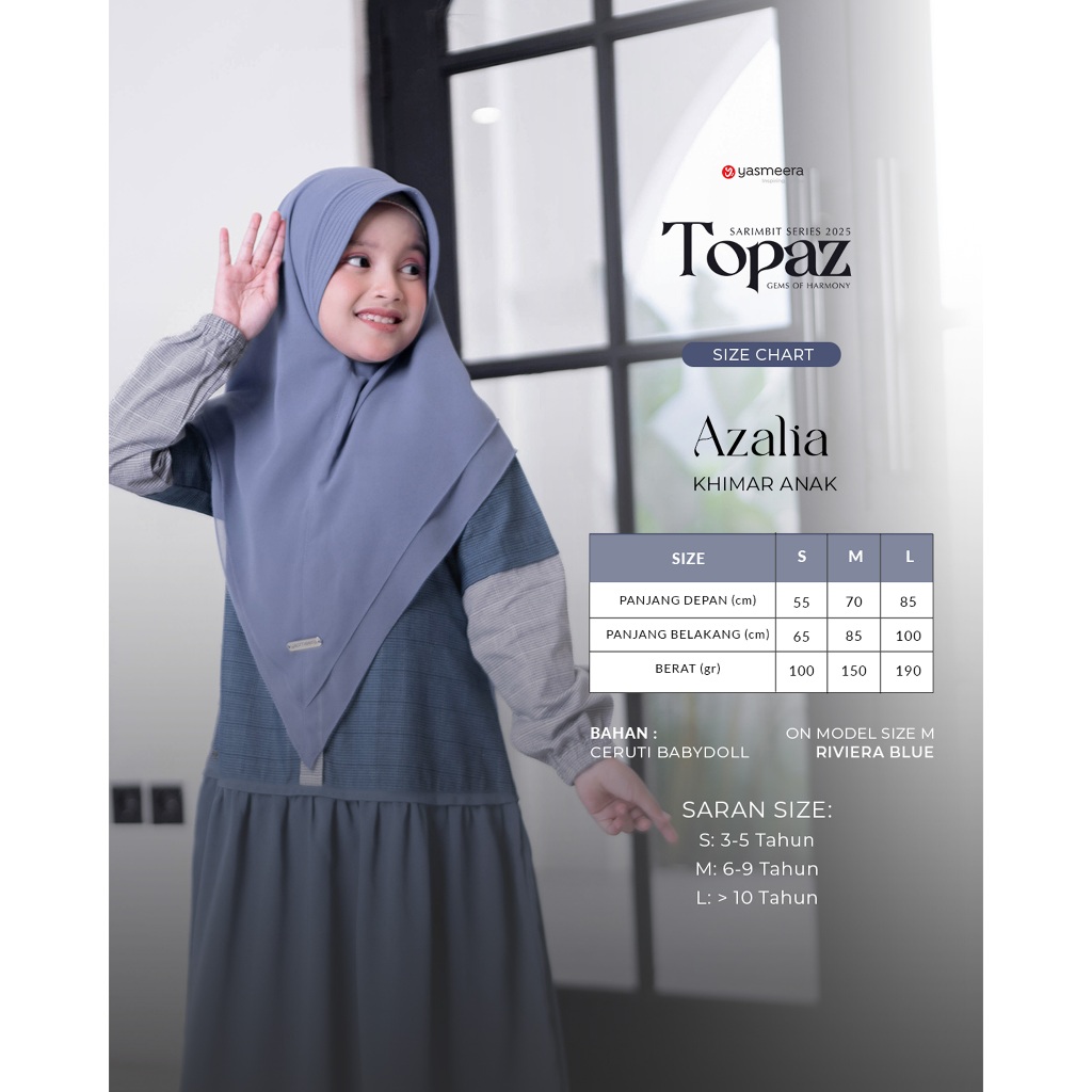 SARIMBIT 2025 TOPAZ SERIES WARNA BLUE INDIGO