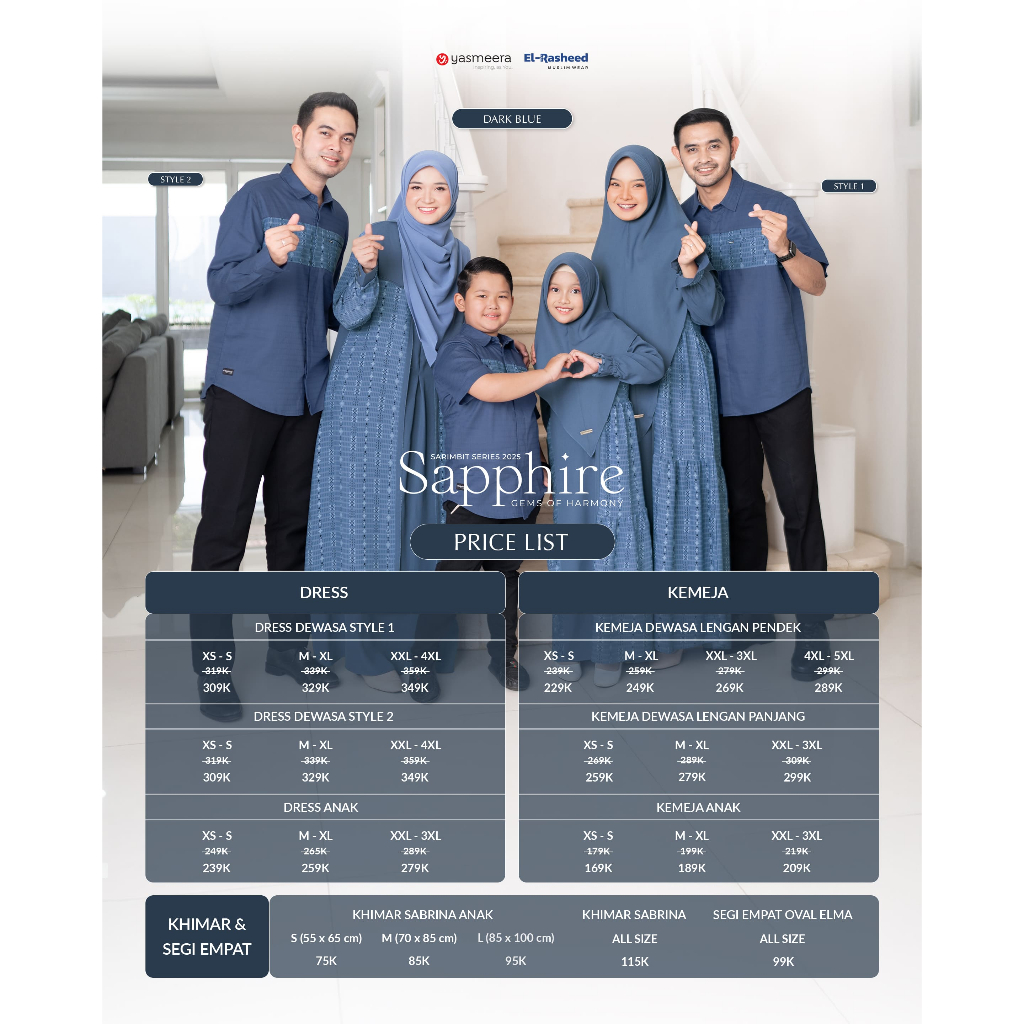 SARIMBIT 2025 SAPPHIRE SERIES WARNA DARK BLUE