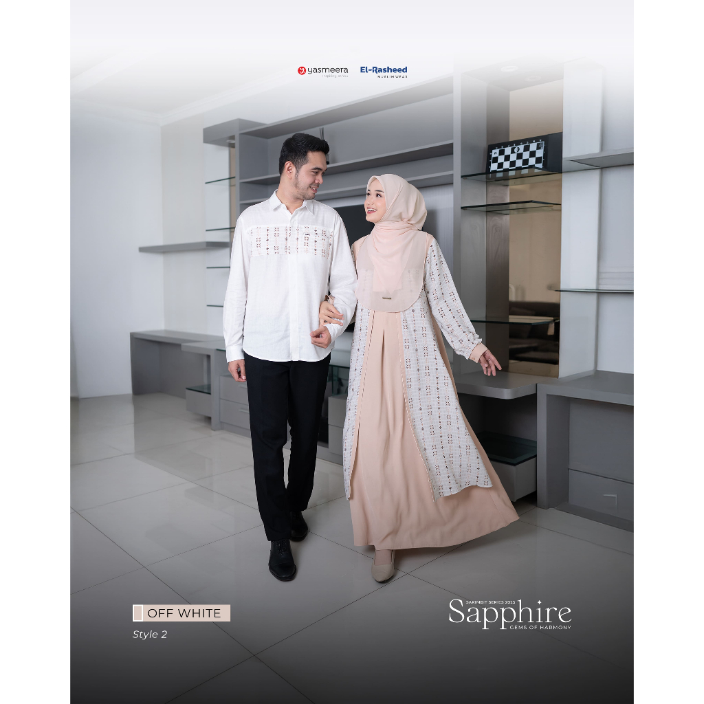 SARIMBIT 2025 SAPPHIRE SERIES WARNA OFF WHITE