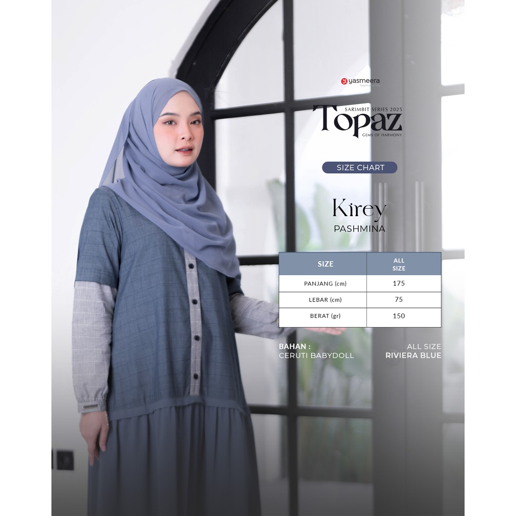 SARIMBIT 2025 TOPAZ SERIES WARNA BLUE INDIGO