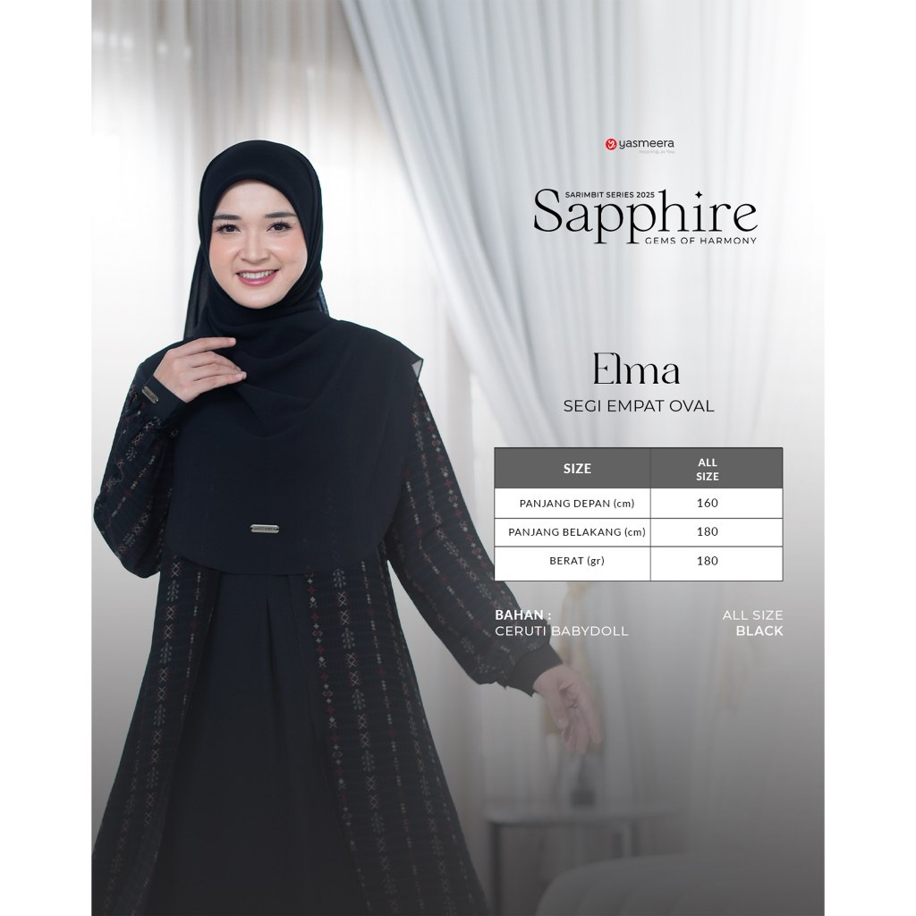 SARIMBIT 2025 SAPPHIRE SERIES WARNA BLACK