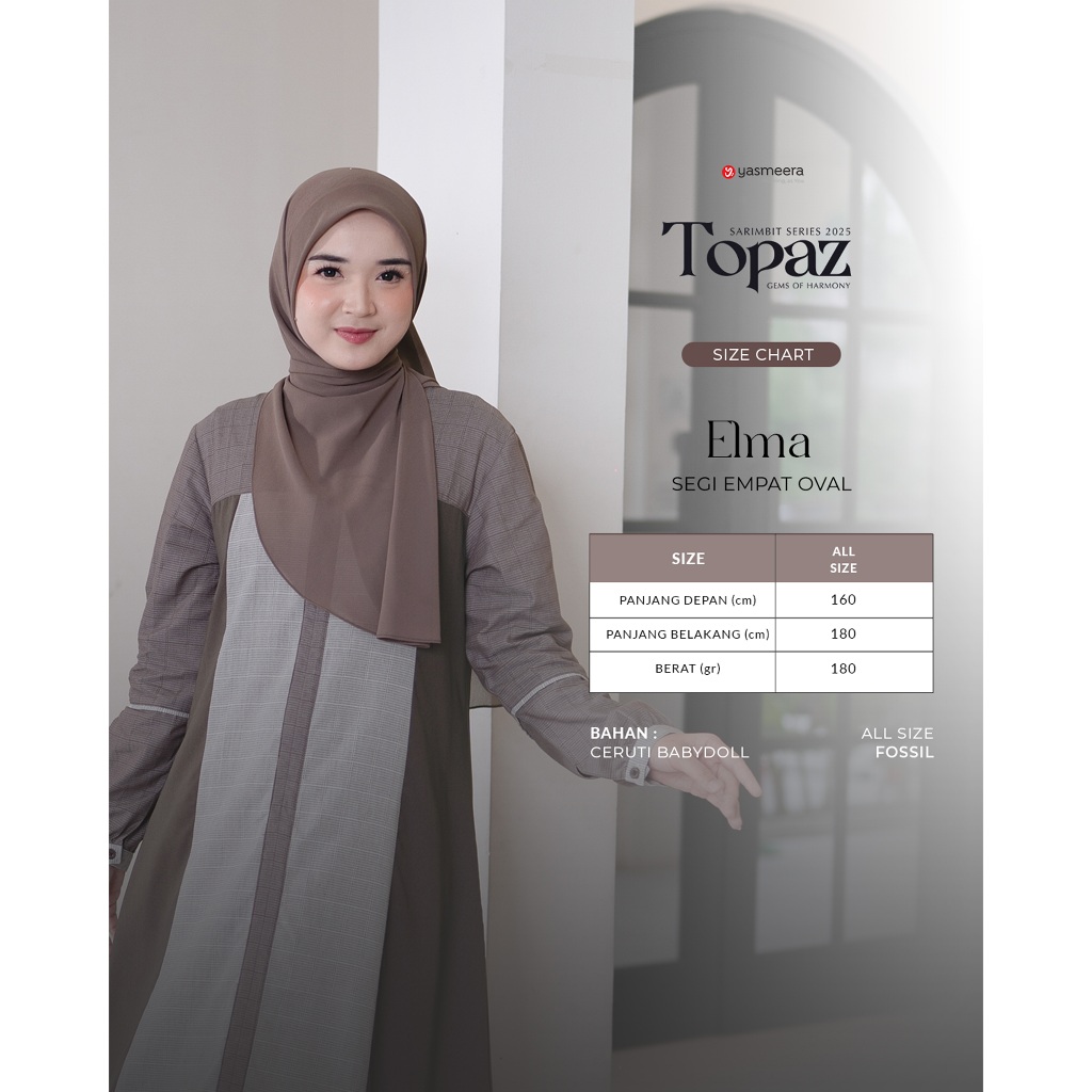 SARIMBIT 2025 TOPAZ SERIES WARNA BROWN STONE