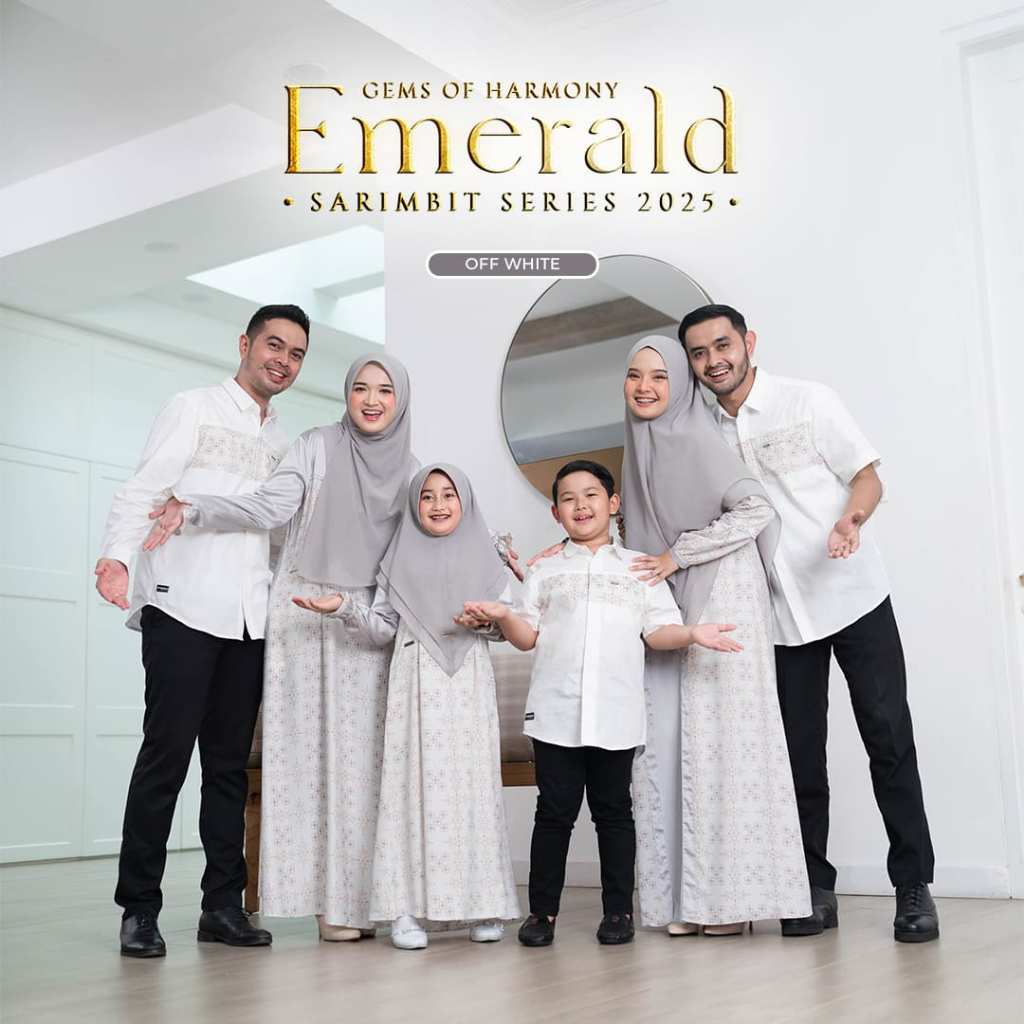 SARIMBIT 2025 EMERALD SERIES WARNA OFF WHITE