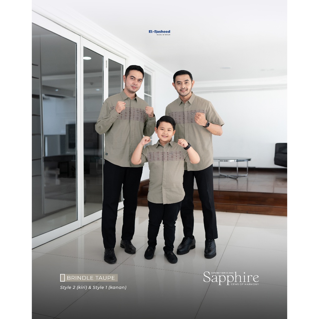 SARIMBIT 2025 SAPPHIRE SERIES WARNA BRINDLE TAUPE