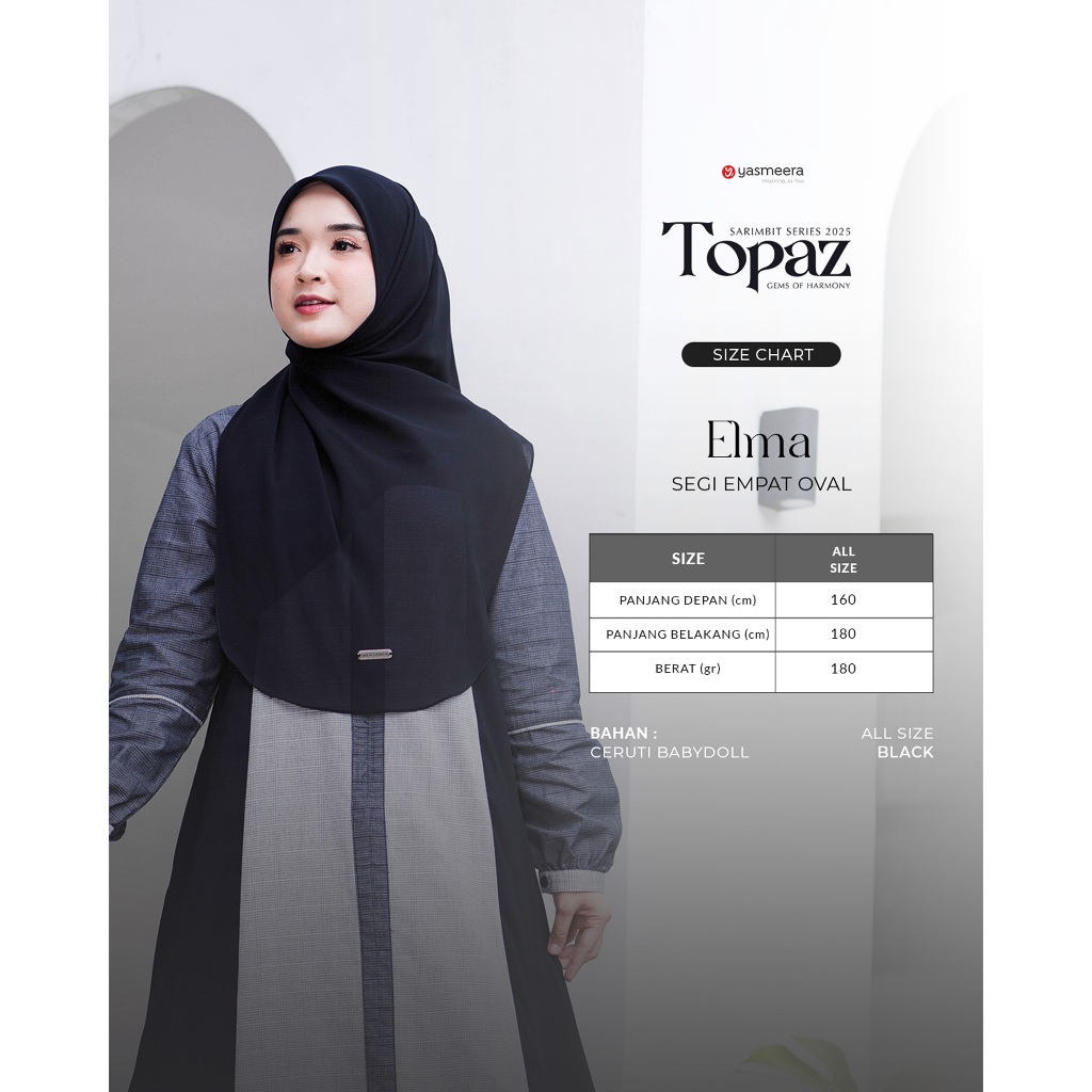 SARIMBIT 2025 TOPAZ SERIES WARNA BLACK