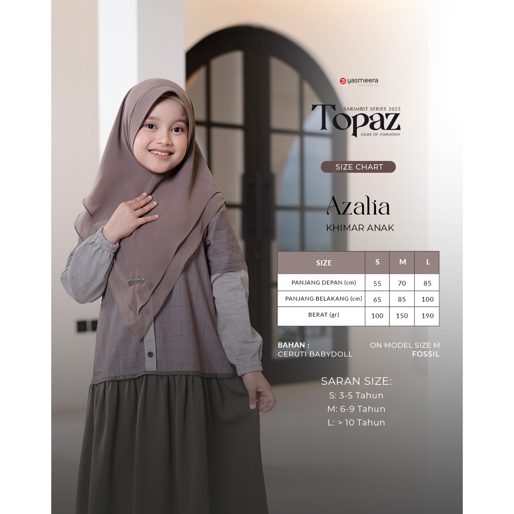 SARIMBIT 2025 TOPAZ SERIES WARNA BROWN STONE