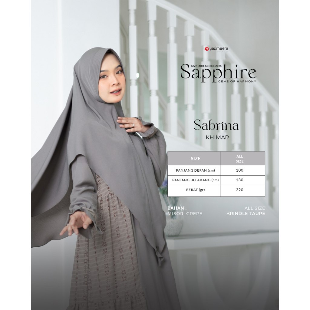 SARIMBIT 2025 SAPPHIRE SERIES WARNA BRINDLE TAUPE
