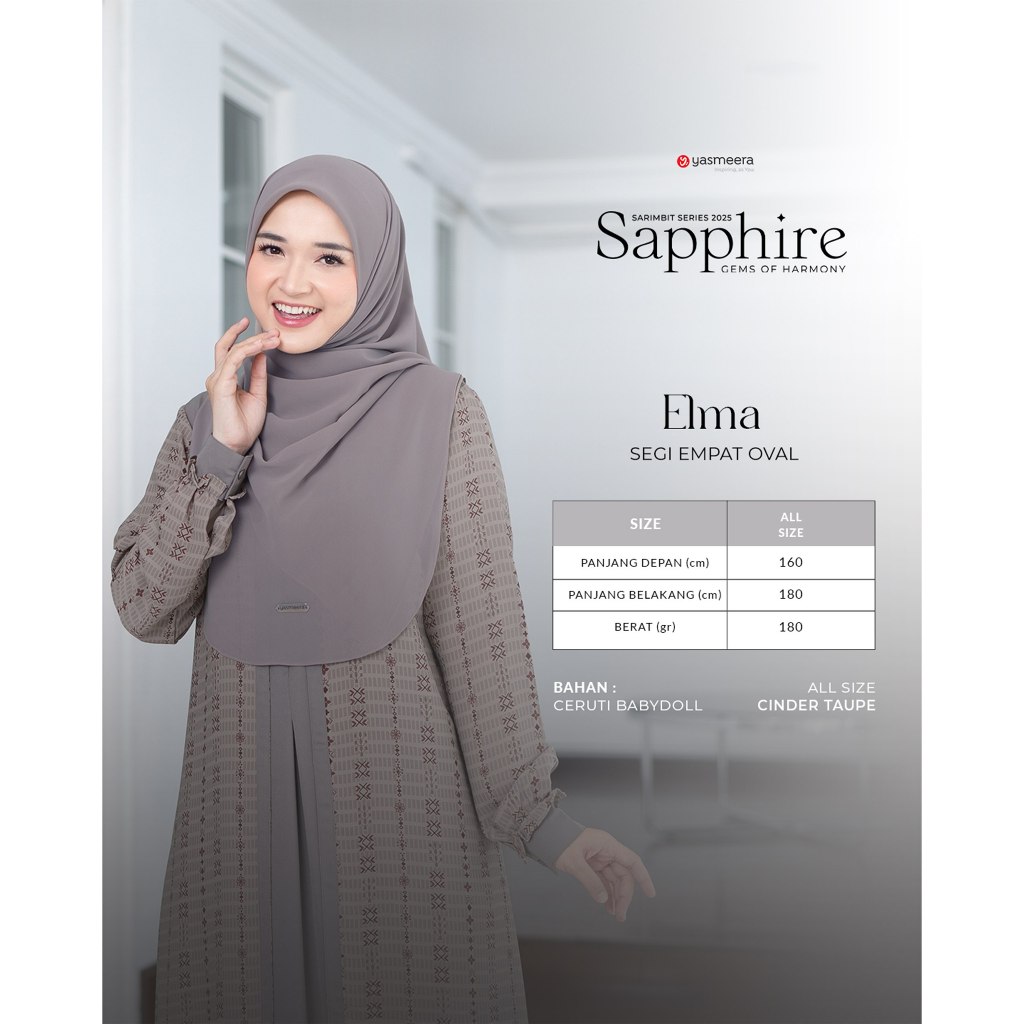 SARIMBIT 2025 SAPPHIRE SERIES WARNA BRINDLE TAUPE