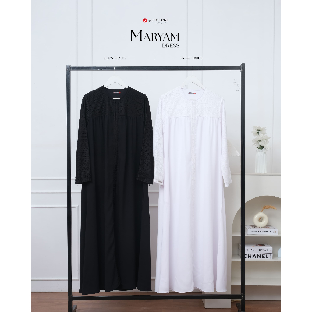 COUPLE SERIES GAMIS DAN KOKO HAJI UMROH HITAM PUTIH