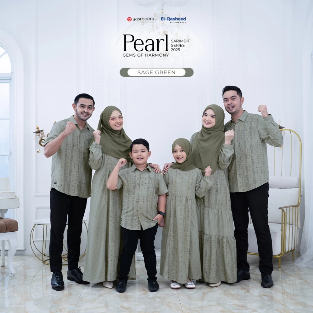 SARIMBIT 2025 PEARL SERIES WARNA SAGE GREEN