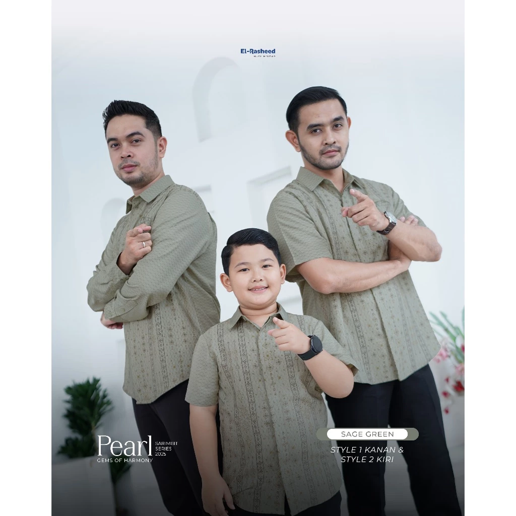 SARIMBIT 2025 PEARL SERIES WARNA SAGE GREEN