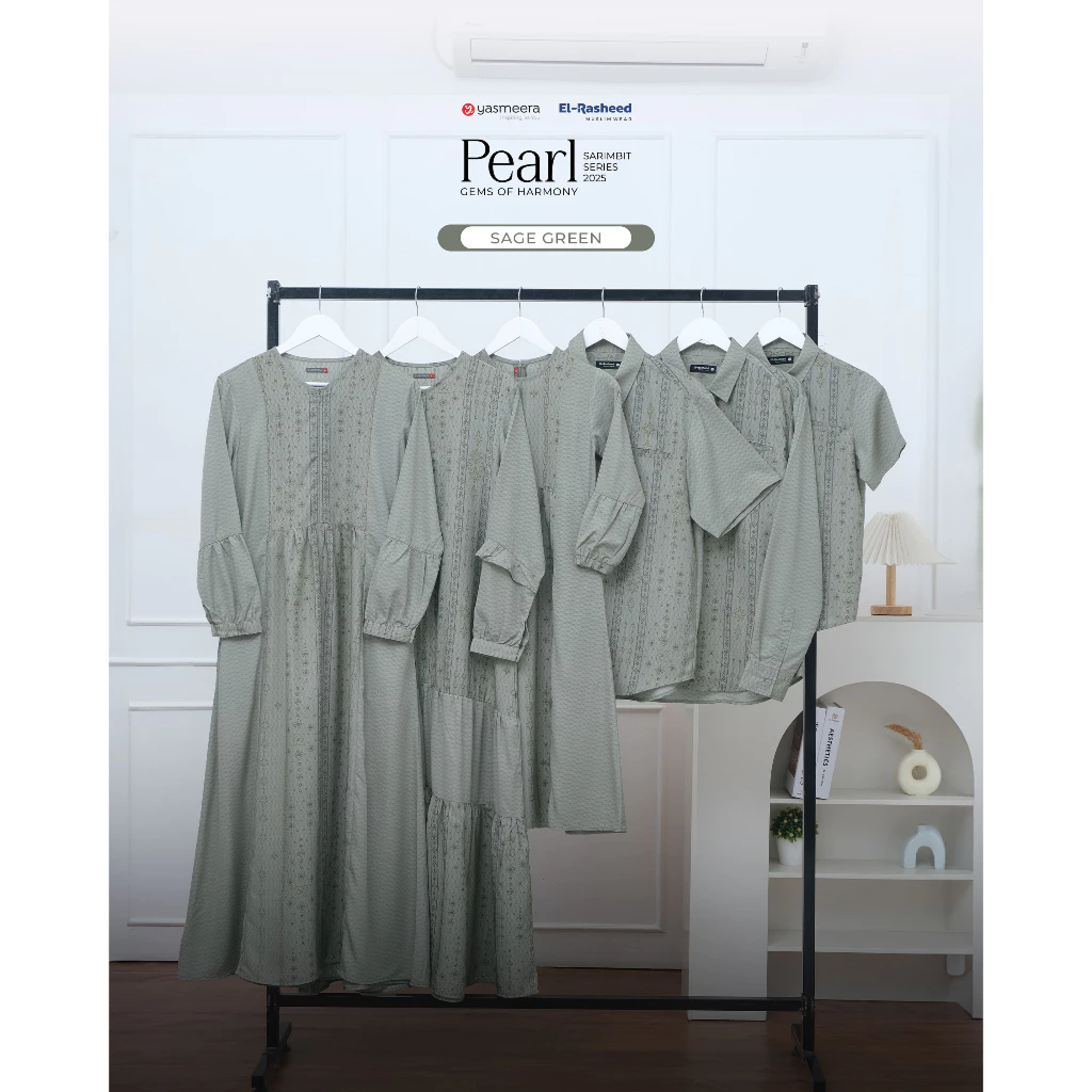 SARIMBIT 2025 PEARL SERIES WARNA SAGE GREEN