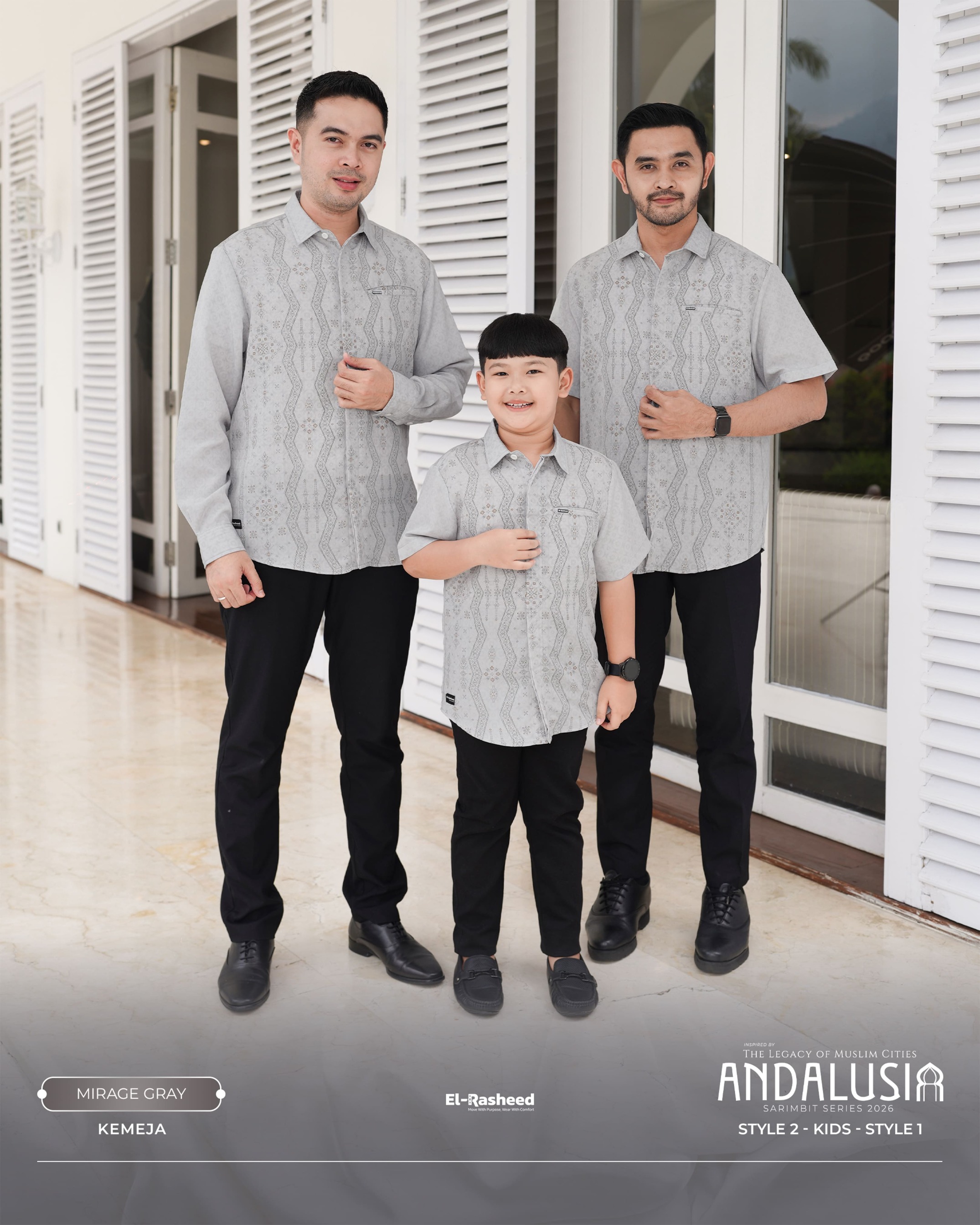SARIMBIT 2026 ANDALUSIA SERIES WARNA MIRAGE GRAY