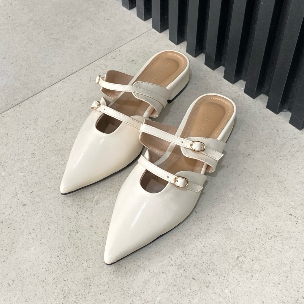 Cleo Mules Sandal Wanita Heels 3 Cm Anti Slip by Lamelika