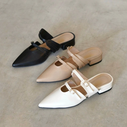 Image of Cleo Mules Sandal Wanita Heels 3 Cm Anti Slip by Lamelika