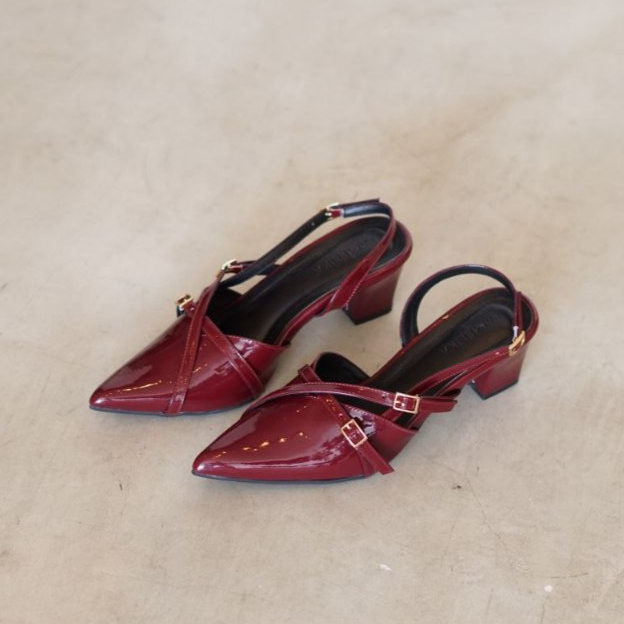 Kara Mules Sandal Wanita Heels 5 Cm Terbaru By Lamelika