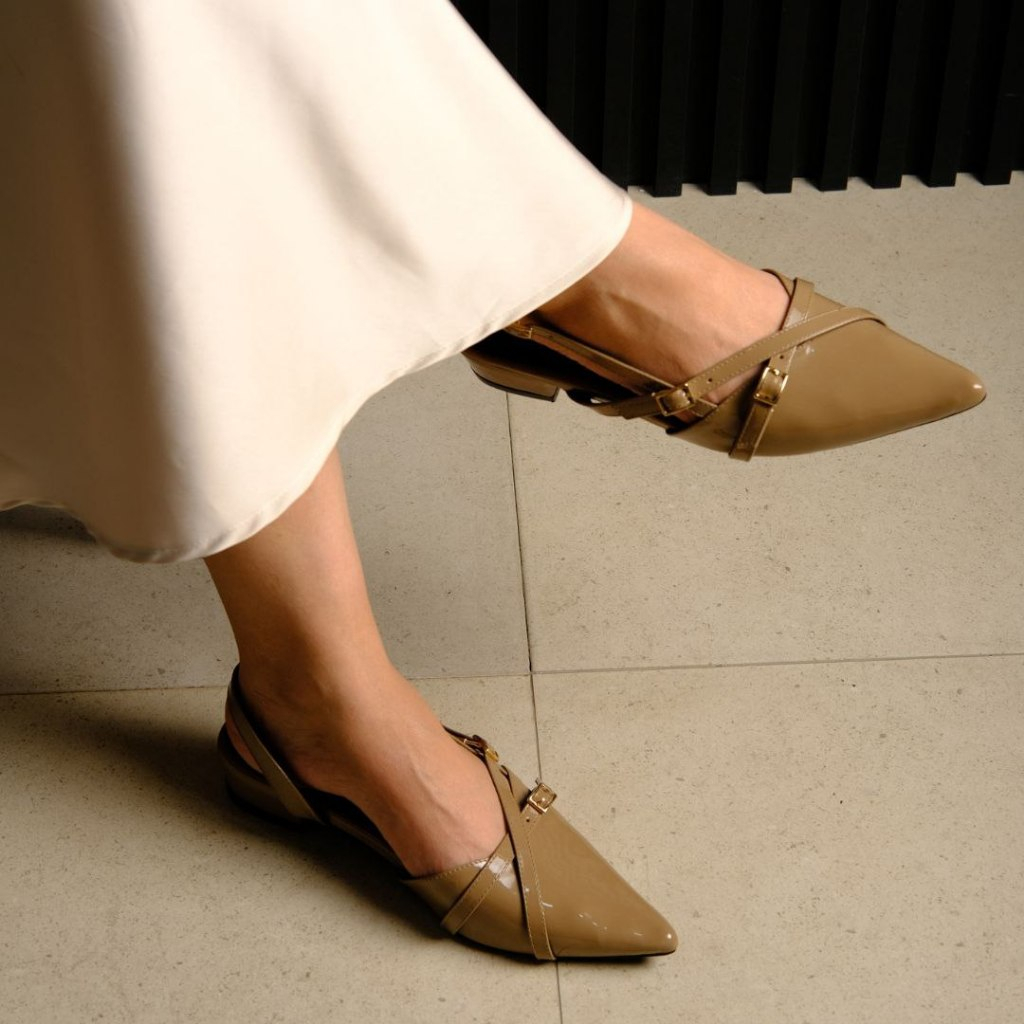 LAMELIKA - Kara Mules Sandal Wanita Elegan 3 Cm Slip On Anti Slip