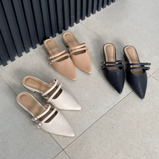 LAMELIKA - Dakota Sandal Wanita Empuk Dan Nyaman Heels 2cm