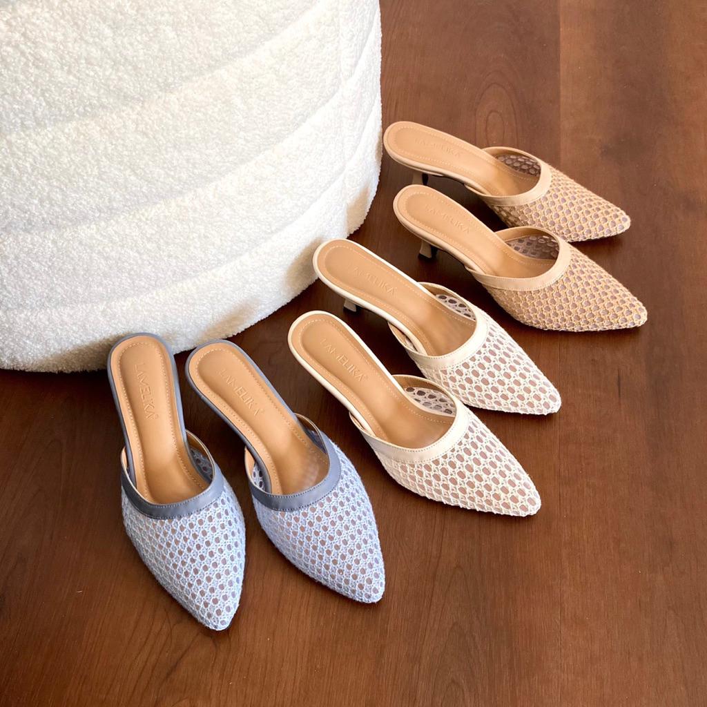 LAMELIKA - Scarlet Heels Sepatu Sandal Wanita Elegan 5 Cm