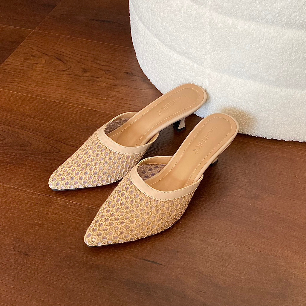 LAMELIKA - Scarlet Heels Sepatu Sandal Wanita Elegan 5 Cm