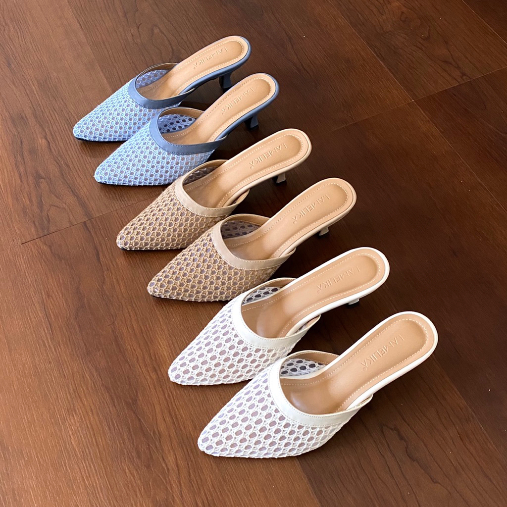LAMELIKA - Scarlet Heels Sepatu Sandal Wanita Elegan 5 Cm