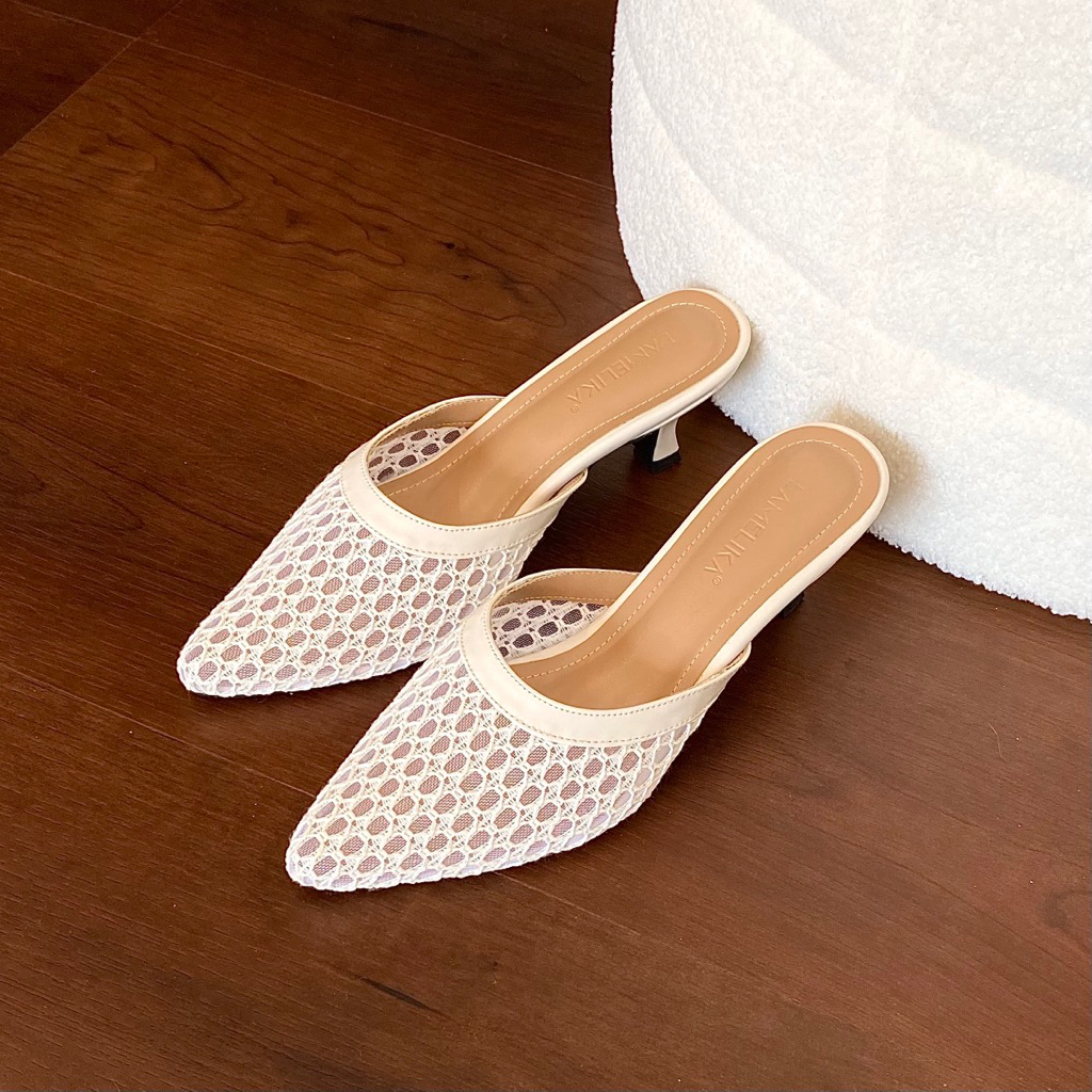 LAMELIKA - Scarlet Heels Sepatu Sandal Wanita Elegan 5 Cm