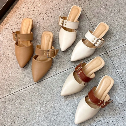 Image of LAMELIKA - Rachel Mules Sandal Wanita 3 Cm - Sendal Wanita Slop
